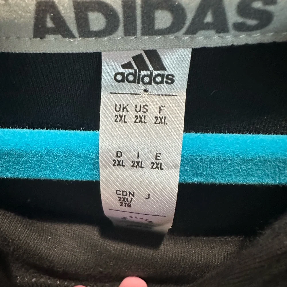 Adidas Men’s‎ Black Training short sleeve Hoodie XXL